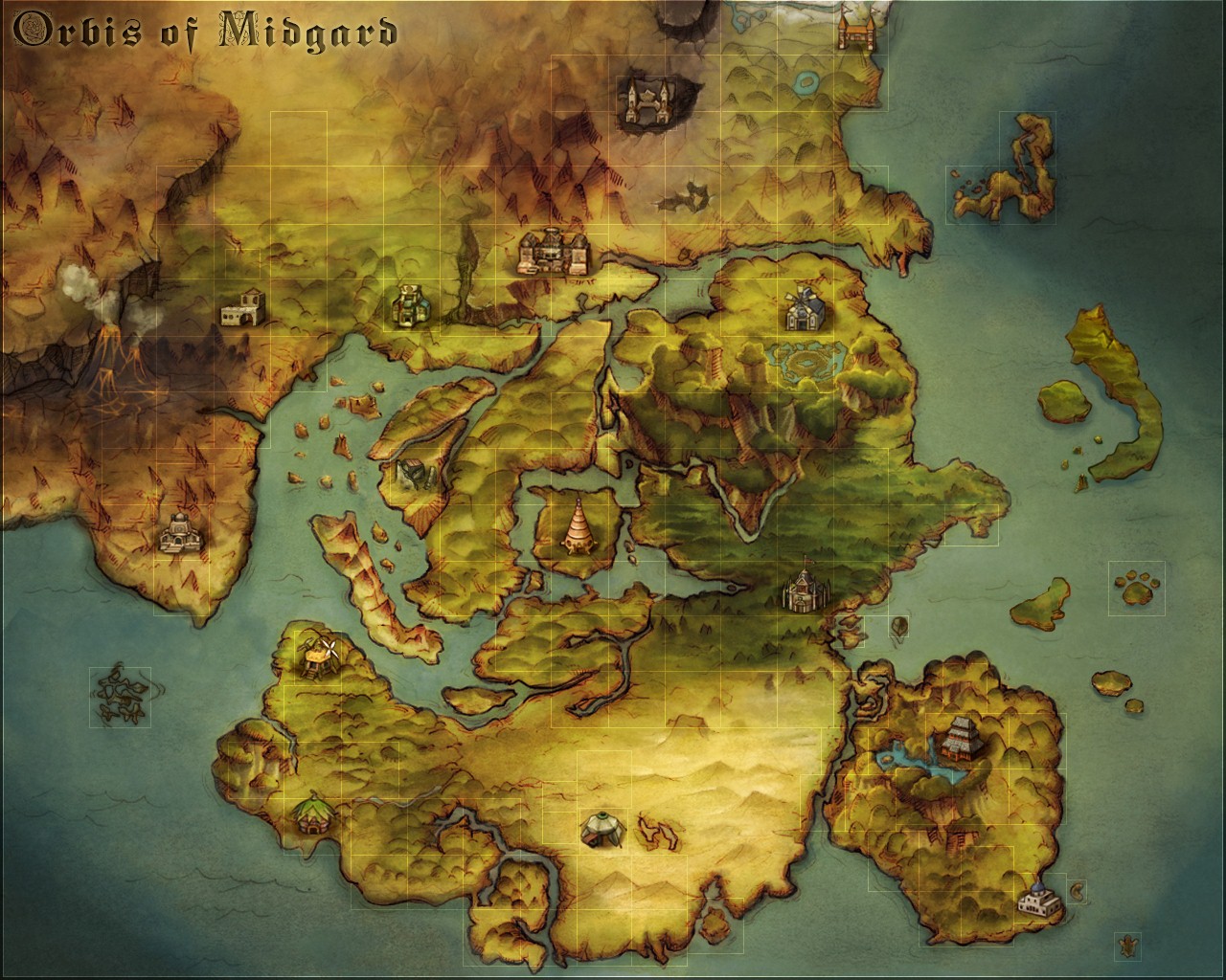 แผนที่โลก Midgard